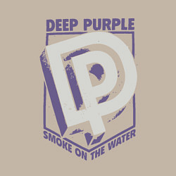 Свитшот хлопковый мужской Deep Purple: Smoke on the water, цвет: миндальный — фото 2