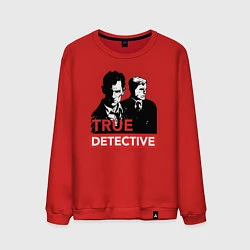 Свитшот хлопковый мужской True Detective, цвет: красный