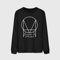 Свитшот хлопковый мужской OWSLA, цвет: черный