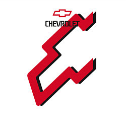 Свитшот хлопковый мужской Chevrolet, цвет: белый — фото 2