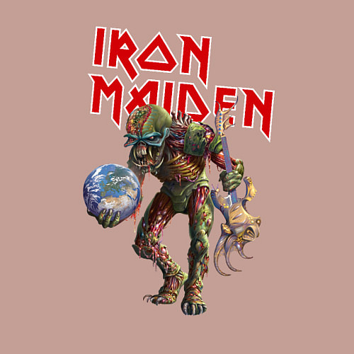 Мужской свитшот Iron Maiden: Zombie / Пыльно-розовый – фото 3