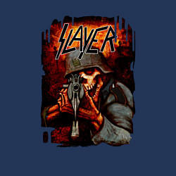 Свитшот хлопковый мужской Slayer Zombie, цвет: тёмно-синий — фото 2