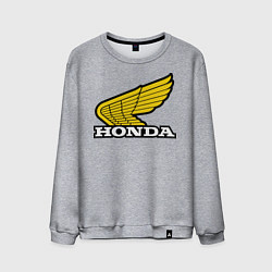 Свитшот хлопковый мужской Honda, цвет: меланж