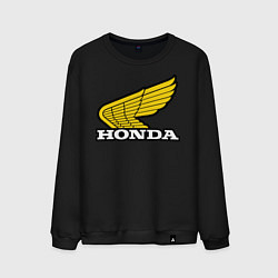 Свитшот хлопковый мужской Honda, цвет: черный
