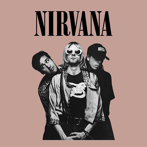 Мужской свитшот Nirvana Group / Пыльно-розовый – фото 3