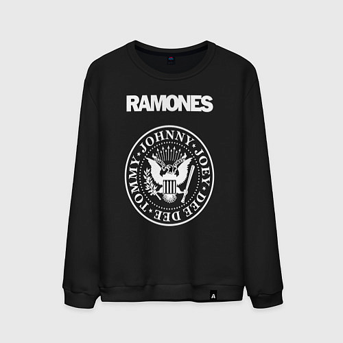 Мужской свитшот Ramones / Черный – фото 1