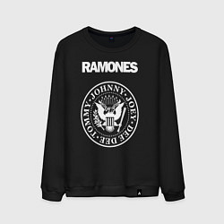 Свитшот хлопковый мужской Ramones цвета черный — фото 1