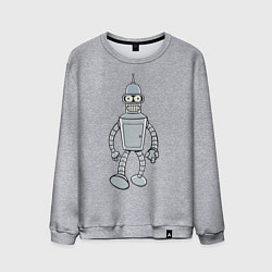 Свитшот хлопковый мужской Iron Bender, цвет: меланж