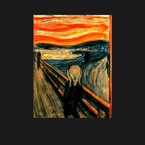 Мужской свитшот Крик / Черный – фото 3