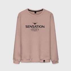 Свитшот хлопковый мужской Sensation: The Legacy, цвет: пыльно-розовый