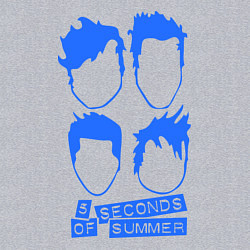 Свитшот хлопковый мужской 5 Seconds Of Summer, цвет: меланж — фото 2