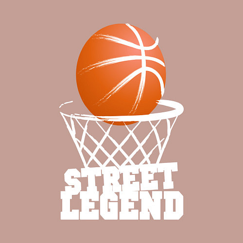 Мужской свитшот Баскетбол / Пыльно-розовый – фото 3