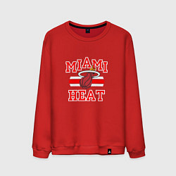 Свитшот хлопковый мужской Miami Heat, цвет: красный