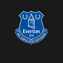 Свитшот хлопковый мужской Эвертон logo - nil satis nisi optimum, цвет: черный — фото 2