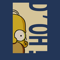 Свитшот хлопковый мужской Homer Doh!, цвет: тёмно-синий — фото 2