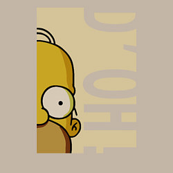 Свитшот хлопковый мужской Homer Doh!, цвет: миндальный — фото 2
