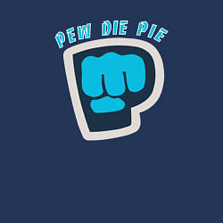 Свитшот хлопковый мужской Pew Die Pie брофист знак, цвет: тёмно-синий — фото 2