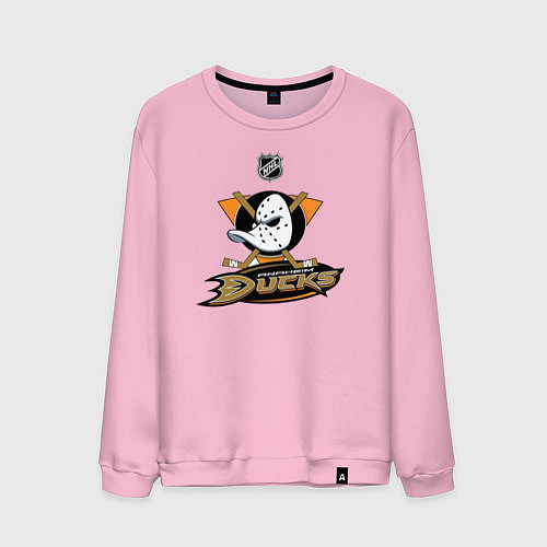 Мужской свитшот NHL: Anaheim Ducks / Светло-розовый – фото 1