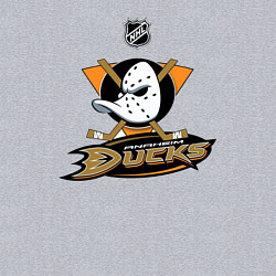 Свитшот хлопковый мужской NHL: Anaheim Ducks, цвет: меланж — фото 2