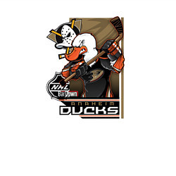 Свитшот хлопковый мужской Anaheim Ducks, цвет: белый — фото 2