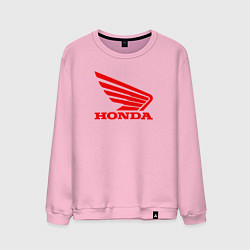 Свитшот хлопковый мужской Honda Red, цвет: светло-розовый