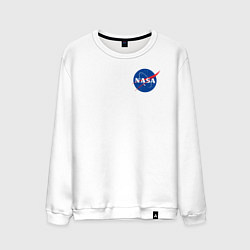Свитшот хлопковый мужской NASA, цвет: белый