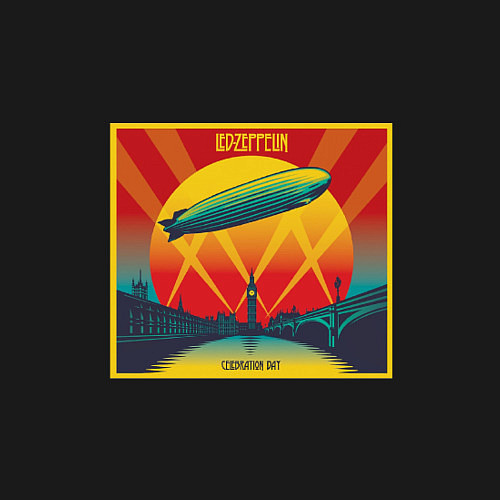 Мужской свитшот Led Zeppelin / Черный – фото 3