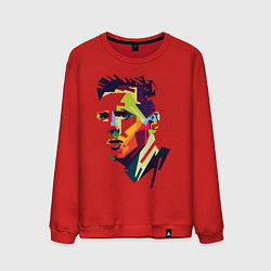 Свитшот хлопковый мужской Lionel Messi: fun-art, цвет: красный