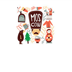 Свитшот хлопковый мужской Moscow Pack, цвет: белый — фото 2