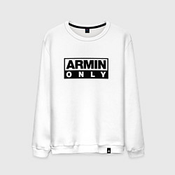 Свитшот хлопковый мужской Armin Only, цвет: белый