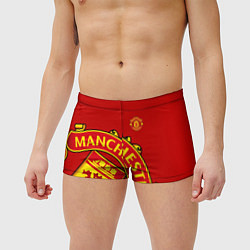 Мужские плавки FC Man United: Red Exclusive, цвет: 3D-принт — фото 2