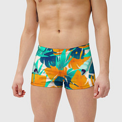 Мужские плавки Лазурные тропики, цвет: 3D-принт — фото 2