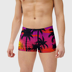 Мужские плавки Тропический пляж, цвет: 3D-принт — фото 2
