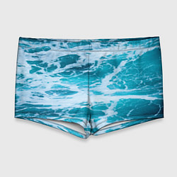 Мужские плавки Вода волны пена море, цвет: 3D-принт