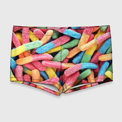 Мужские плавки Мармеладные червячки, цвет: 3D-принт