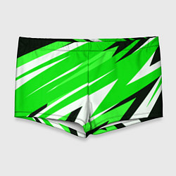 Мужские плавки Geometry stripes green, цвет: 3D-принт