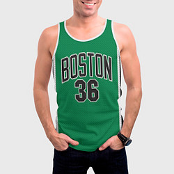 Майка-безрукавка мужская Boston Celtics 36, цвет: 3D-белый — фото 2