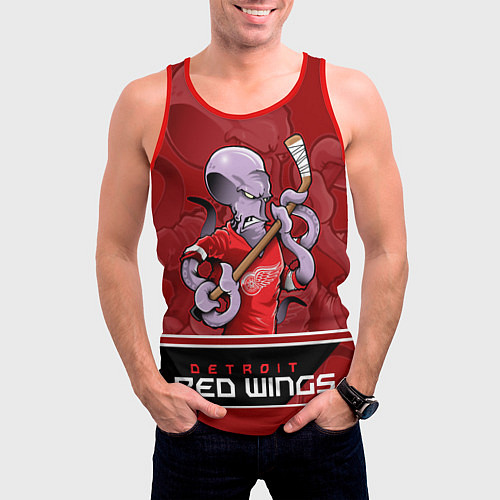 Мужская майка без рукавов Detroit Red Wings / 3D-Красный – фото 3
