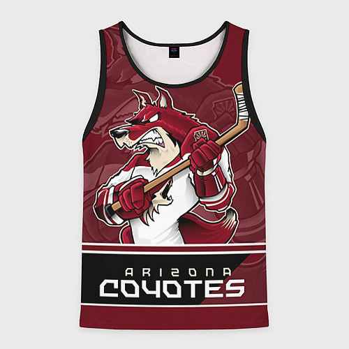 Мужская майка без рукавов Arizona Coyotes / 3D-Черный – фото 1