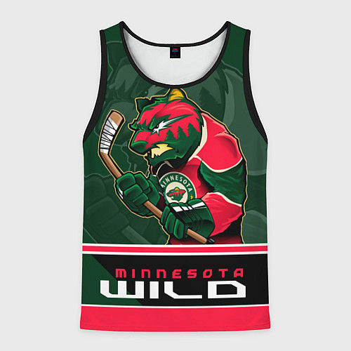 Мужская майка без рукавов Minnesota Wild / 3D-Черный – фото 1