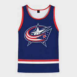 Майка-безрукавка мужская Columbus Blue Jackets, цвет: 3D-красный