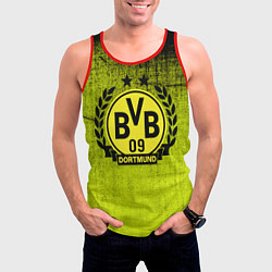 Майка-безрукавка мужская Borussia5, цвет: 3D-красный — фото 2