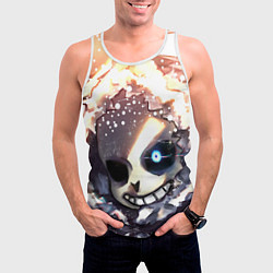 Майка-безрукавка мужская Sans and snow, цвет: 3D-белый — фото 2