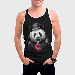 Майка-безрукавка мужская Donut Panda, цвет: 3D-белый — фото 2