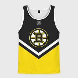 Майка-безрукавка мужская NHL: Boston Bruins, цвет: 3D-белый