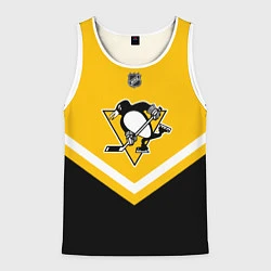 Майка-безрукавка мужская NHL: Pittsburgh Penguins, цвет: 3D-белый