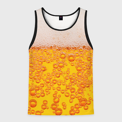 Мужская майка без рукавов Пивная тема / 3D-Черный – фото 1