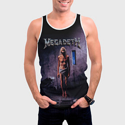 Майка-безрукавка мужская Megadeth: Madness, цвет: 3D-белый — фото 2