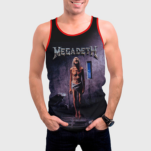 Мужская майка без рукавов Megadeth: Madness / 3D-Красный – фото 3