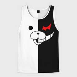 Майка-безрукавка мужская Monokuma, цвет: 3D-белый